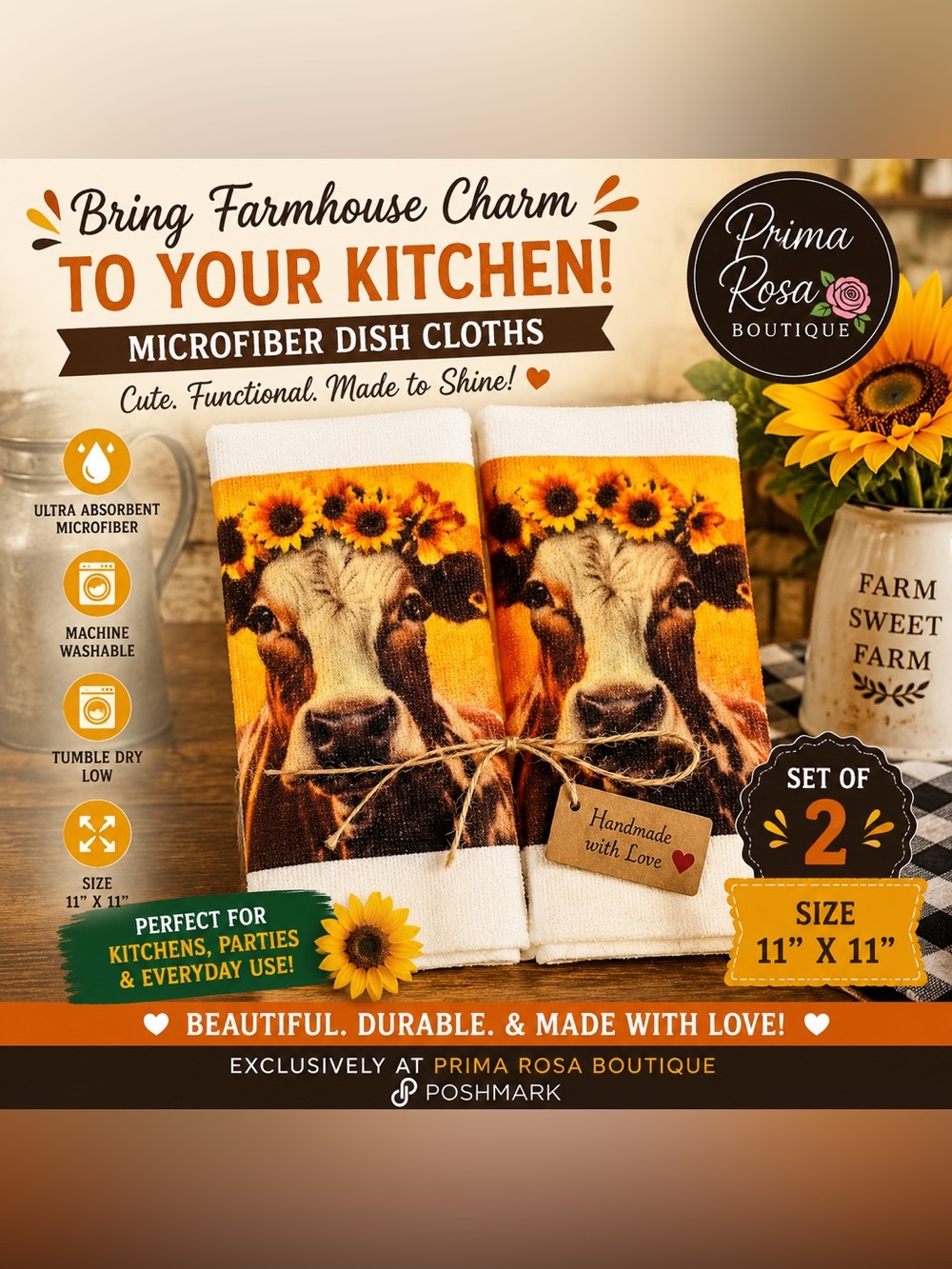 Customized microfiber dish cloths